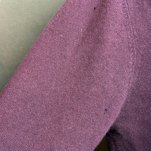 Quince 100% Cashmere V-Neck Sweater Burgundy Size XL – NWT (Flawed) - Picture 6 of 8